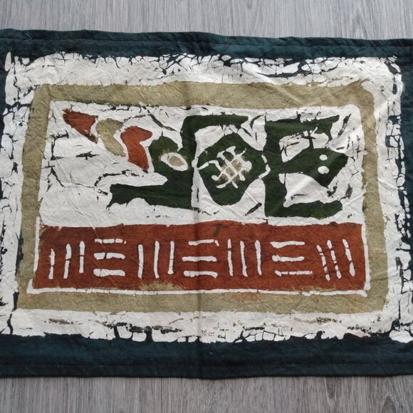 Vintage Lizard Placemat Boho Doily Table Mat Chameleon Gecko Ethnic Design - Picture 6 of 10